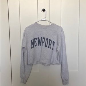 Brandy Melville cropped sweatshirt